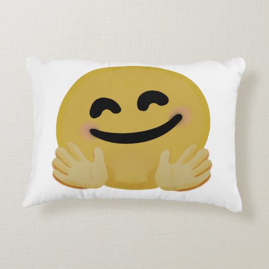 "Hug Emoji" Dekokissen (Rückseite)