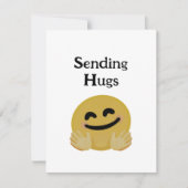 "Hug Emoji" Mitteilungskarte (Vorderseite)