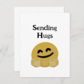 "Hug Emoji" Mitteilungskarte (Vorne/Hinten)