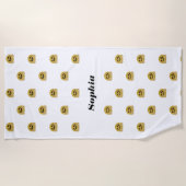 "Hug Emoji" Personalisiert Strandtuch (Vorderseite)