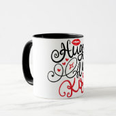 Hug & Kisses mug Tasse (Vorderseite Links)