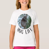 Hug Life Niedlich Funny Koala in einem Baum T-Shirt (Vorderseite)
