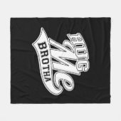 Hug Me Brotha Fleecedecke (Vorderseite (Horizontal))