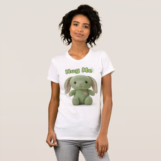 Hug Me Bunny Slim Fit Tee (Vorne ganz)
