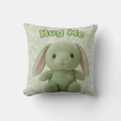 Hug Me Bunny Throw Pillow Kissen (Vorderseite)