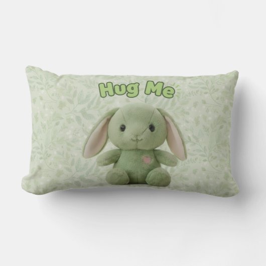 Hug Me Bunny Throw Pillow Lendenkissen (Vorderseite)