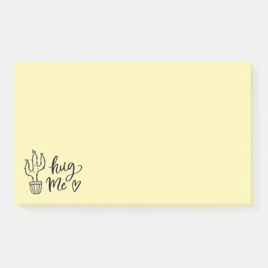Hug Me Cactus Notes Post-it Klebezettel (Vorderseite)