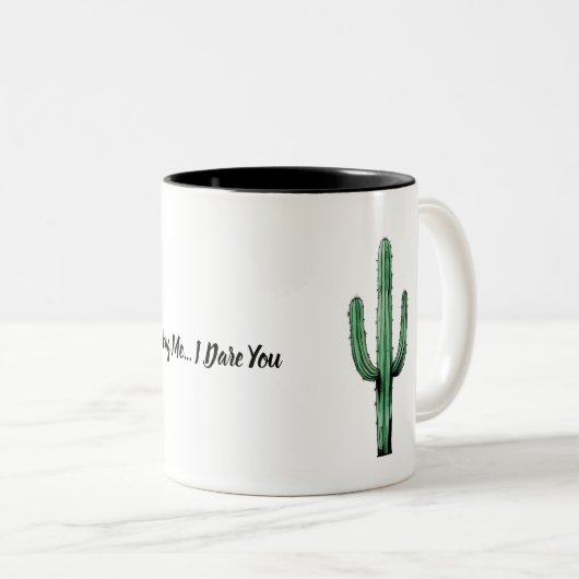 Hug Me Cactus Tasse - Funny & Bold Design (VorderseiteRechts)