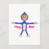 Hug Me Chimp Postkarte (Vorderseite)