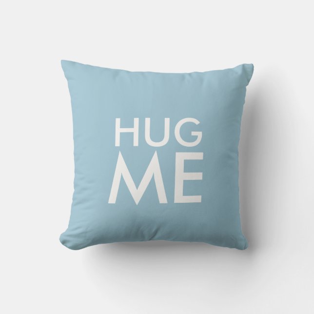 Hug Me Designer Throw-Kissen Kissen (Vorderseite)