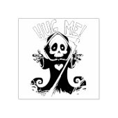 Hug Me Grim Sensenmann - Halloween Gummistempel (Prägung)