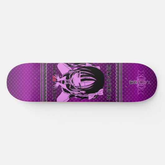 Hug me Purple Skateboard (Horizontal)