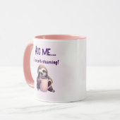Hug Me Sloth Tasse - Gemütlicher und dampfender Sp (Vorderseite Links)