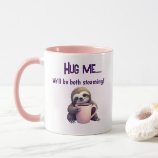 Hug Me Sloth Tasse - Gemütlicher und dampfender Sp