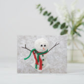 Hug Me Snowman Postkarte (Stehend Vorderseite)