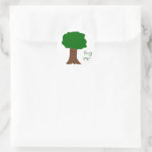 Hug-Me-Tree-Aufkleber Runder Aufkleber (Tasche)