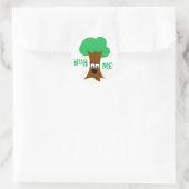 Hug Me (Treehugger) Runder Aufkleber (Tasche)