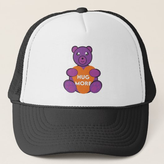 Hug Mehr Teddy Bear Trucker Hat Truckerkappe (Vorderseite)