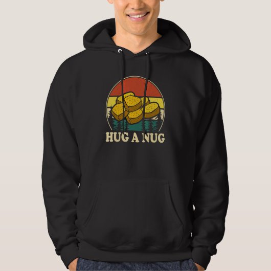 Hug Nug Chicken Nugget Fried Chicken Boys Girls Hoodie (Vorderseite)