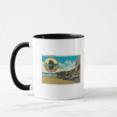 Hug Point in Cannon Beach und Haystack Rock Tasse (Links)