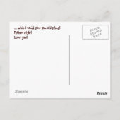 HUG POSTKARTE (Rückseite)