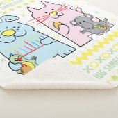 Hug Sameach Sherpa Hanukkah Blanket/Mittel Sherpadecke (3/4)