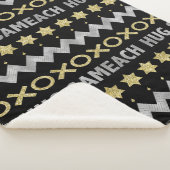 Hug Sameach Sherpa Hanukkah Blanket/Mittel Sherpadecke (3/4)