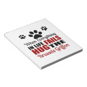 Hug The Brussels Griffon Dog Notizblock (angewinkelt)
