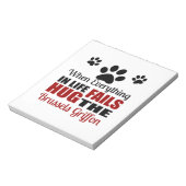 Hug The Brussels Griffon Dog Notizblock (Rotiert)