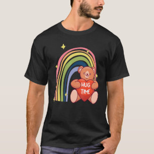 Hug Time Teddy Regenbogen Süßer Teddybär T-Shirt