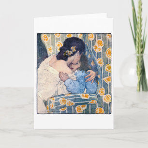 Hug und Kiss, Jessie Willcox Smith Karte