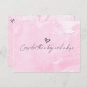 Hug und Kiss Postkarte (Vorne/Hinten)