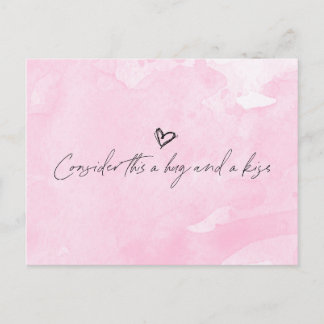 Hug und Kiss Postkarte