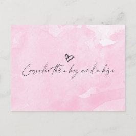 Hug und Kiss Postkarte