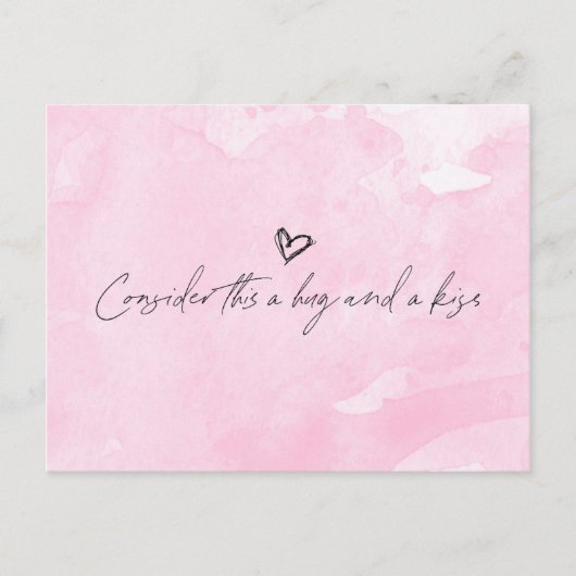 Hug und Kiss Postkarte (Vorderseite)