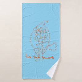 Hug Your Demons Badehandtuch