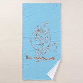 Hug Your Demons Badehandtuch
