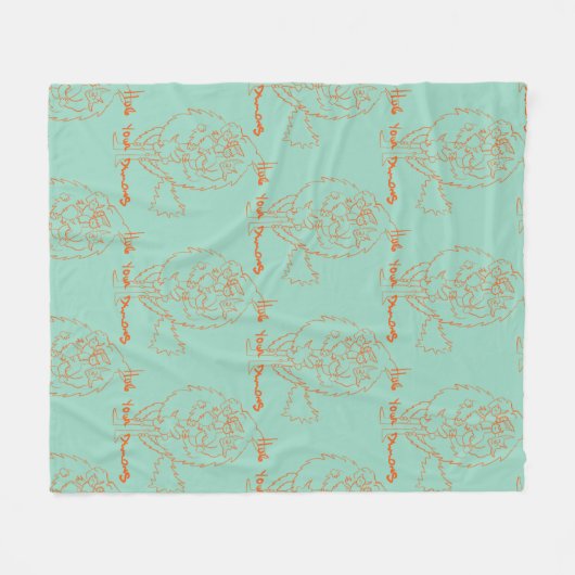 Hug Your Demons Fleecedecke (Vorderseite (Horizontal))