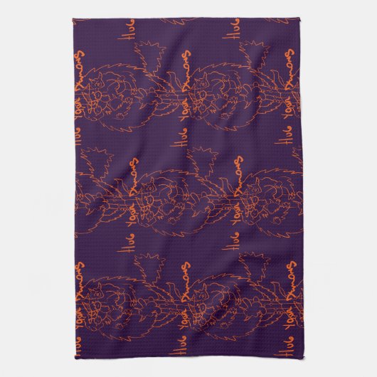 Hug Your Demons Geschirrtuch (Vertikal)