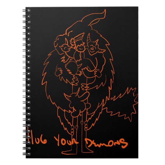 Hug Your Demons Notizblock (Vorderseite)