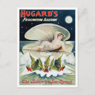 Hugards ~ Faszinierende Illusion Vintage-Zauberkun Postkarte