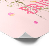 Huge Bouquet Bride Brautparty Begrüßungszeichen Poster (Ecke)