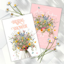 Huge Bouquet Bride Pink Orange Bridal Shower