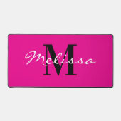 Huge computer mouse pad with custom monogram schreibtischunterlage (Vorderseite)