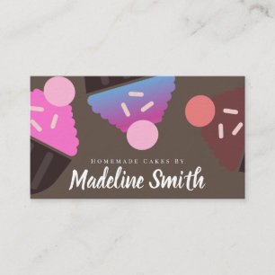 Huge Cupcakes, hausgemachte Dekorationen hausgemac Visitenkarte