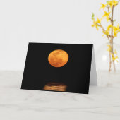 Huge Full Moon | South Padre Island, Texas Karte (Gelbe Blume)