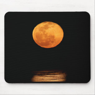 Huge Full Moon South Padre Island, Texas Mousepad