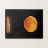 Huge Full Moon | South Padre Island, Texas Puzzle (Horizontal)