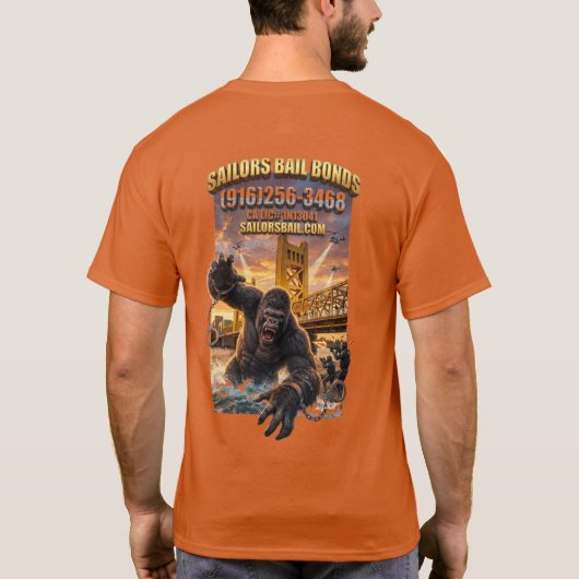 Huge Gorilla T-Shirt (Rückseite)