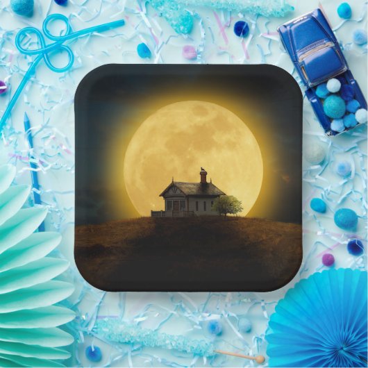 Huge Moon Pappteller (Party)